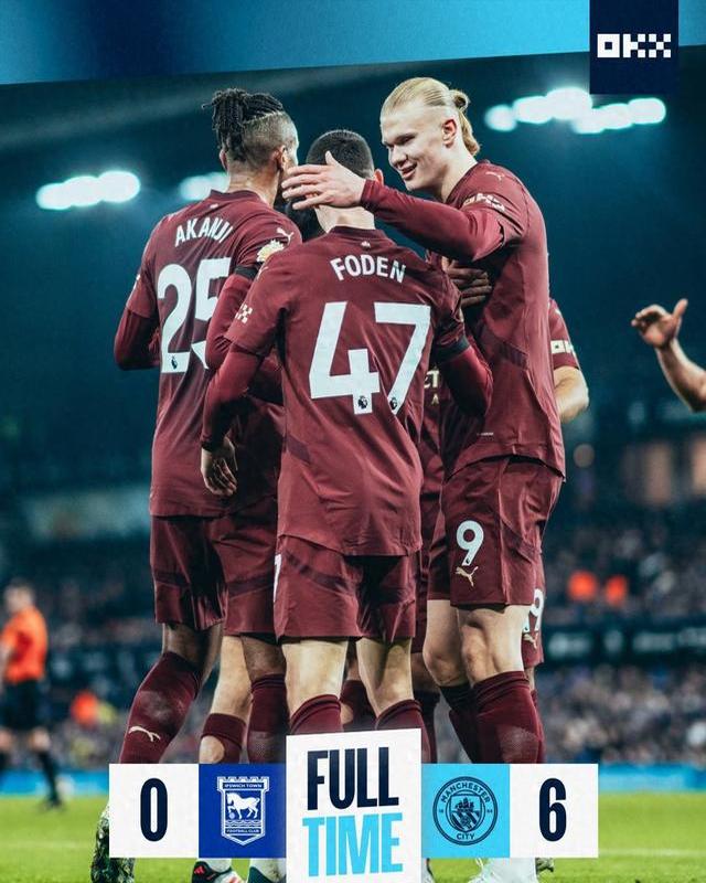 曼城客场大胜，积分榜再添三分