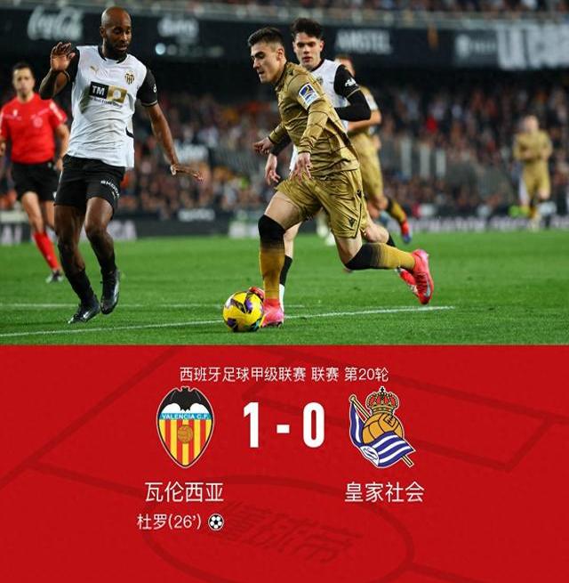 瓦伦西亚客场大胜对手，球队实现两连胜